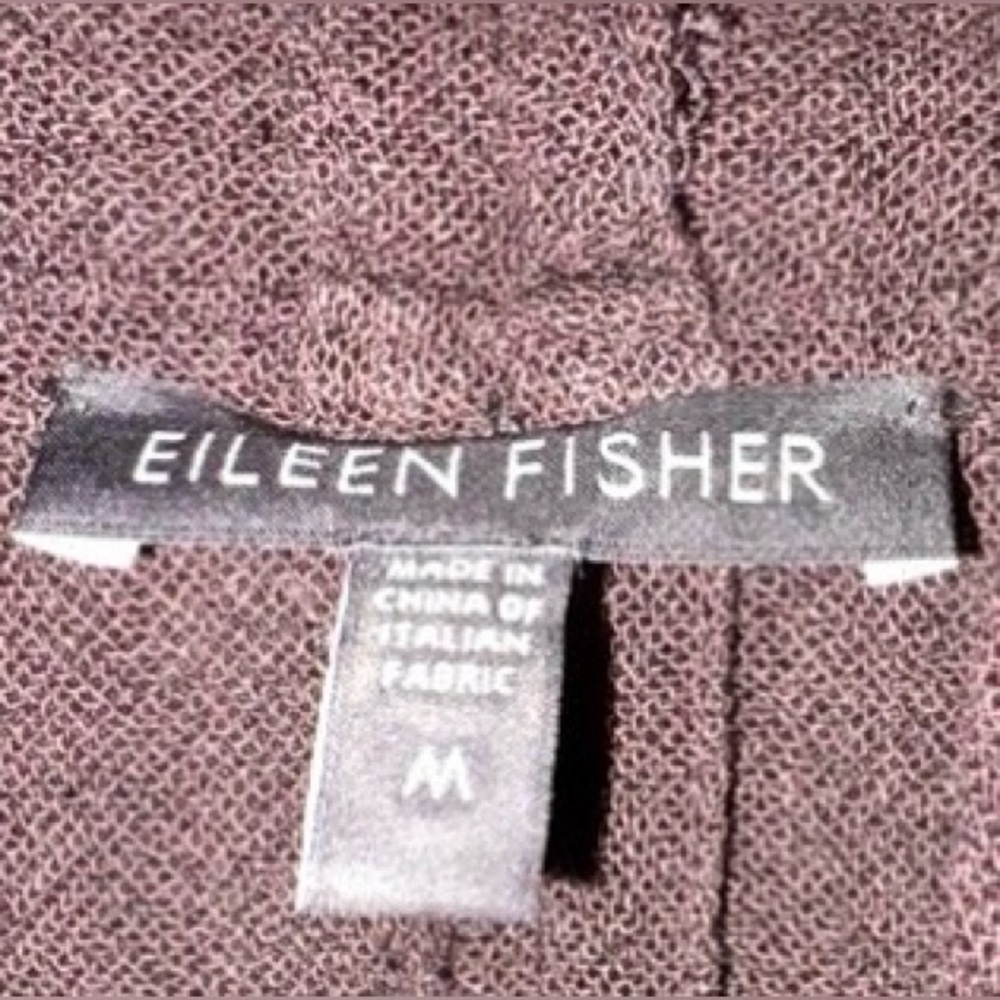 Eileen Fisher Viscose Linen Blend Open‎ Front Jacket- M Laganlook Minimalist - Picture 3 of 10
